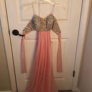 Diamond Pink Formal Prom Dress